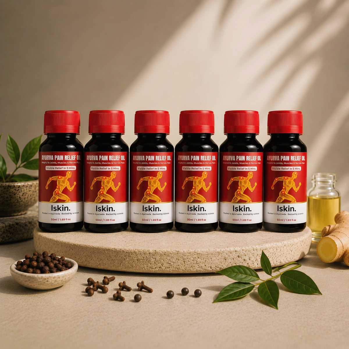 lskin. Ayurva Pain Relief Oil
Rooted in Ayurveda. Backed by science.