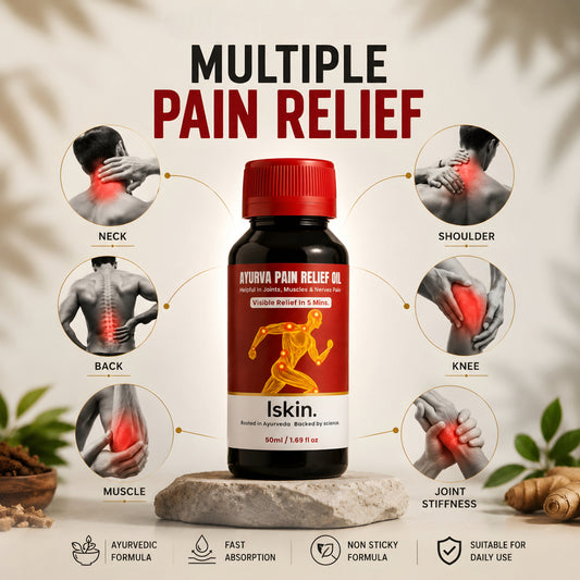 lskin. Ayurva Pain Relief Oil
Rooted in Ayurveda. Backed by science.